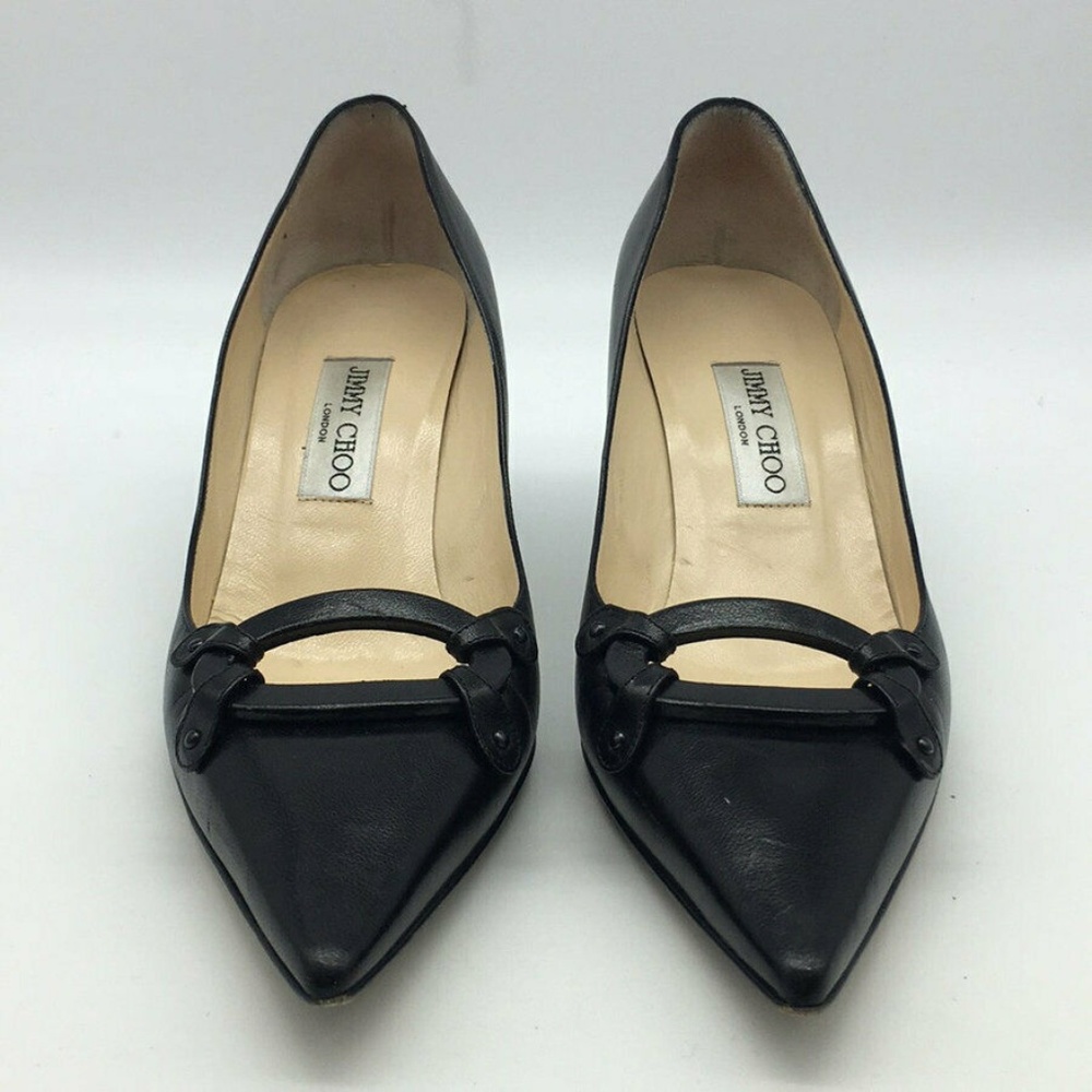 Jimmy Choo Black Pointed Toe Pump Size 9.5